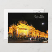 Flinders Station Melbourne Australien Postkarte (Vorne/Hinten)