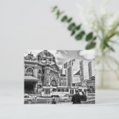 Flinders Street Postkarte (Stehend Vorderseite)