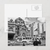 Flinders Street Postkarte (Vorne/Hinten)