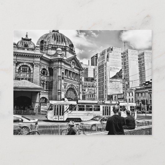 Flinders Street Postkarte (Vorderseite)