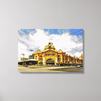 Flinder's Street Station 24" x 16" Leinwand