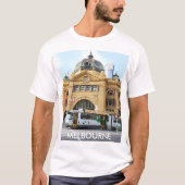 Flinders Street Station Melbourne Australien T-Shirt (Vorderseite)