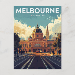 Flinders Street Station Melbourne Postkarte