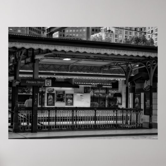 Flinders Street Station Platform Melbourne Poster (Vorne)
