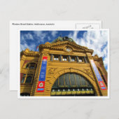 Flinders Street Station Postkarte (Vorne/Hinten)