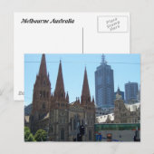 Flinders & Swanston Streets - Melbourne Postkarte (Vorne/Hinten)