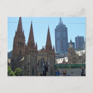 Flinders & Swanston Streets - Melbourne Postkarte
