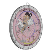 Fling vor dem Ring-Junggeselinnen-Abschied Dartscheibe (Vorderseite Links)