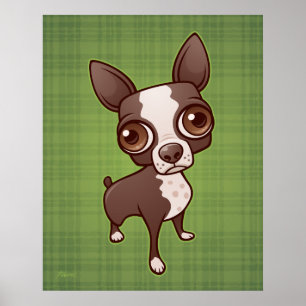 Flink das Boston Terrier Poster