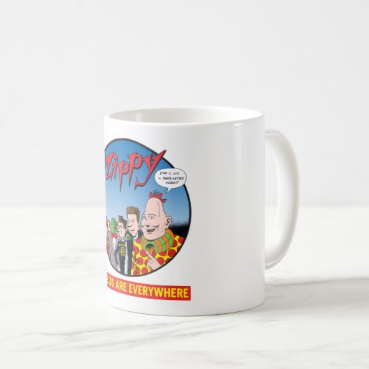 Flink/Pinheads seien Sie überall Kaffeetasse (VorderseiteRechts)