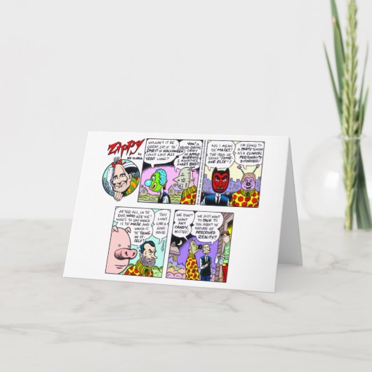 Flinke Halloween-Karte Karte (Vorderseite)