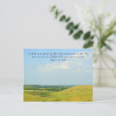 Flint Hills im Sommer Postkarte (Stehend Vorderseite)