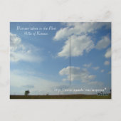 Flint Hills im Sommer Postkarte (Rückseite)