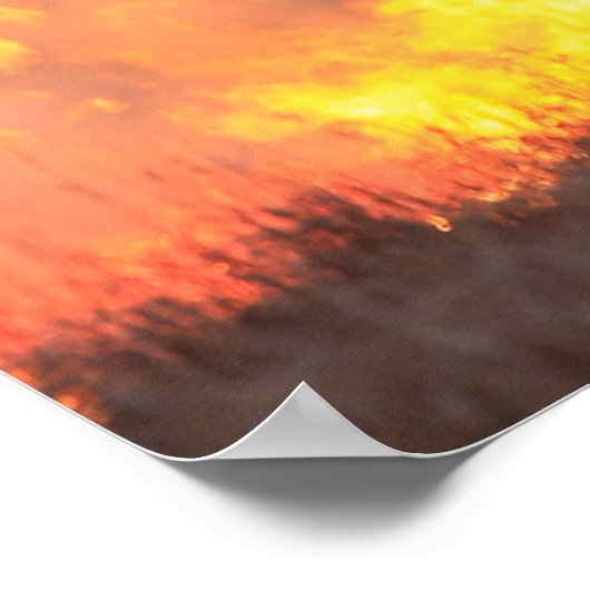 Flint Hills Kansas Prairie Burn Poster (Ecke)
