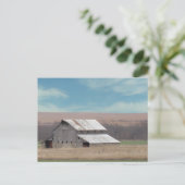 Flint Hills Scheune Postkarte (Stehend Vorderseite)