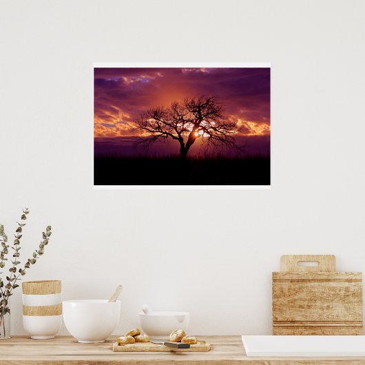 Flint Hills Sunset Poster (Küche)