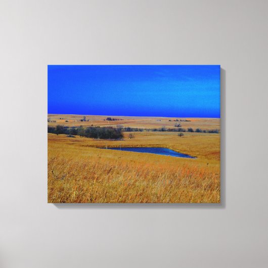 Flint HIlls von Kansas Canvas Print Leinwanddruck (Vorderseite)