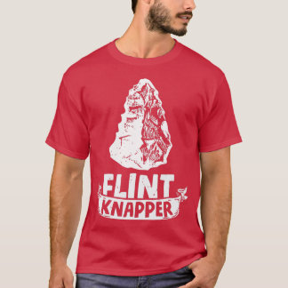 Flint Knapper Arrowhead Stone Sammler Geschichte  T-Shirt