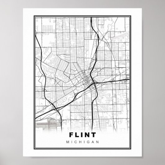 Flint Map Poster (Vorne)