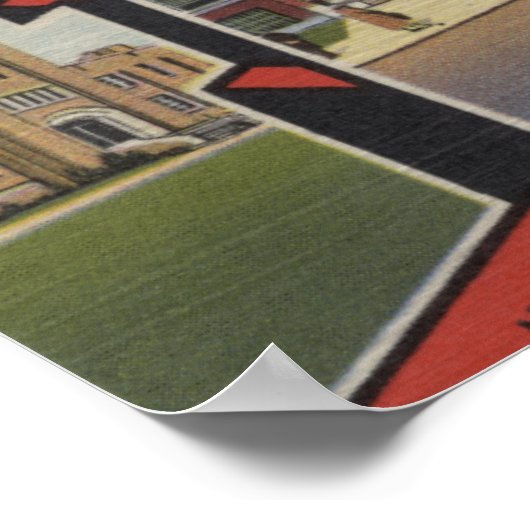 Flint, MichiganLarge Letter ScenesFlint, MI 2 Poster (Ecke)