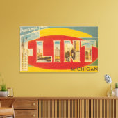 Flint, MichiganLarge Letter ScenesFlint, MI Leinwanddruck (Insitu (Wohnzimmer))