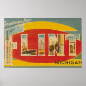 Flint, MichiganLarge Letter ScenesFlint, MI Poster (Vorne)