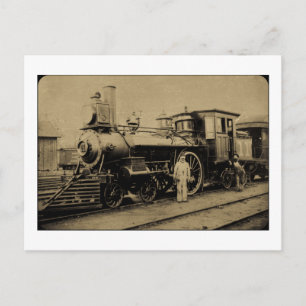 Flint & Pere Marquette Railroad Motor # 11 sepia Postkarte
