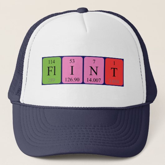 Flint Periodenname, der Truckerkappe (Vorderseite)