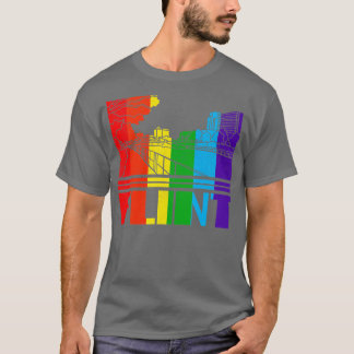 Flint Pride Flint LGBT-Geschenk LGBTQ-Unterstützer T-Shirt