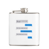 Flinte Textnachricht Flachmann (Vorderseite)