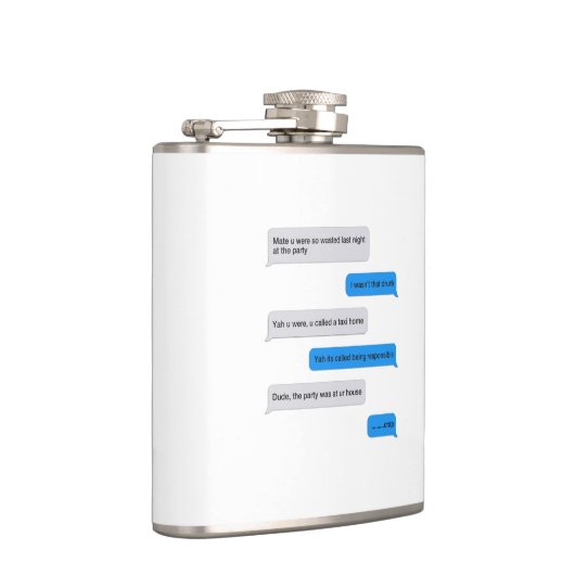 Flinte Textnachricht Flachmann (Rechts)