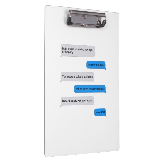 Flinte Textnachricht Klemmbrett (Rechts)