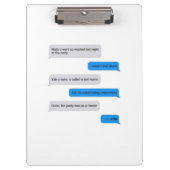 Flinte Textnachricht Klemmbrett (Vorderseite)