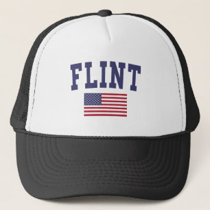 Flinte US-Flagge Truckerkappe