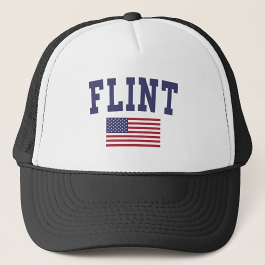 Flinte US-Flagge Truckerkappe (Vorderseite)