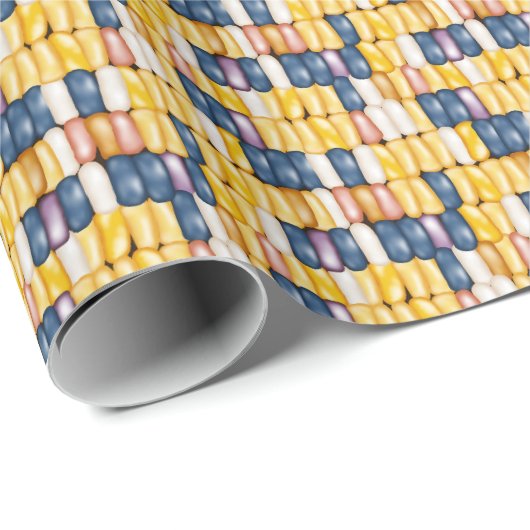 Flintenmais (farbiger Mais) Umschlagpapier Geschenkpapier (Rolleneckpunkt)