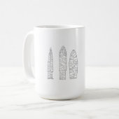 Flintknapping Versorgungen Kaffeetasse (Vorderseite Links)