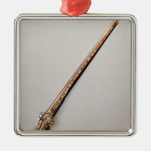 Flintlockgewehr Silbernes Ornament (Vorne)