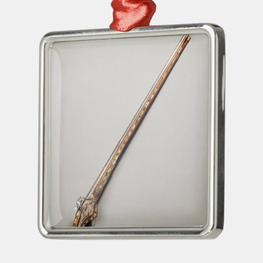 Flintlockgewehr Silbernes Ornament (Links)