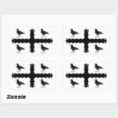 Flintshire-rechteckige Aufkleber (Blatt)