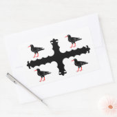 Flintshire-rechteckige Aufkleber (Umschlag)