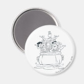 Flintstones Familien1 Magnet (Vorderseite/Rückseite)