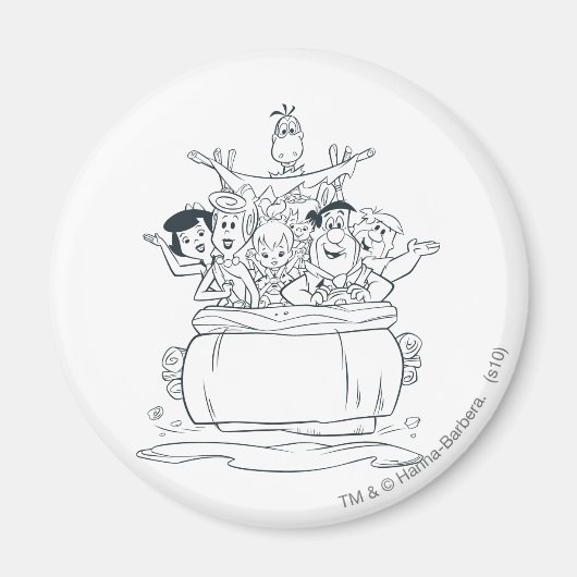 Flintstones Familien1 Magnet (Vorne)
