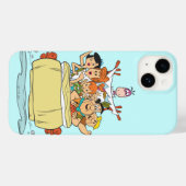 Flintstones Familientreppe Case-Mate iPhone Hülle (Rückseite (Horizontal))