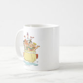 Flintstones Familientreppe Kaffeetasse (Vorderseite Links)
