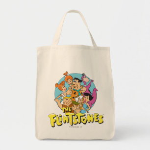 Flintstones und Rubbelfamilie Graphic Tragetasche