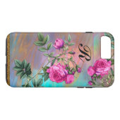 Flintz-Rose Monogram Plus Case-Mate iPhone Hülle (Rückseite (Horizontal))