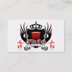 Flip Cup Meister Royal Crest Visitenkarte
