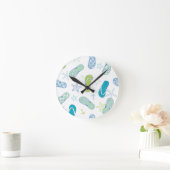 Flip Flop Pattern Runde Wanduhr (Zuhause)