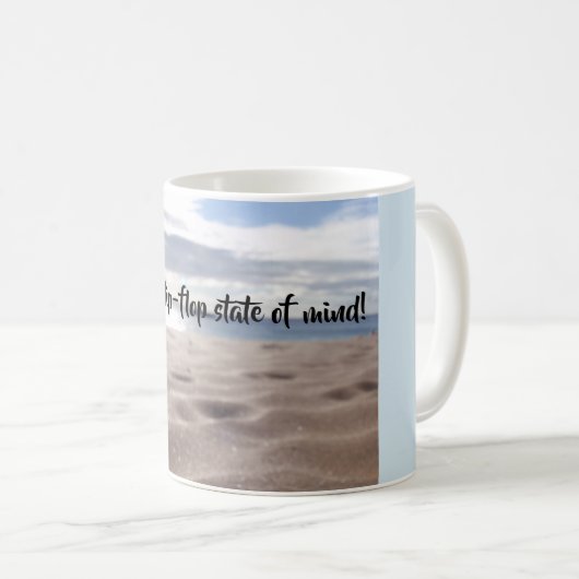 Flip-flop Staat der SinnesTasse mit glitzerndem Kaffeetasse (VorderseiteRechts)